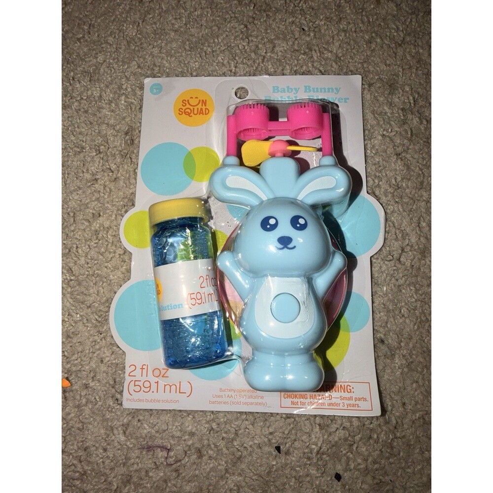 Bunny Bubble Blower Sun Squad Bubble Toy for Kids Battery Powered NEW NIB
